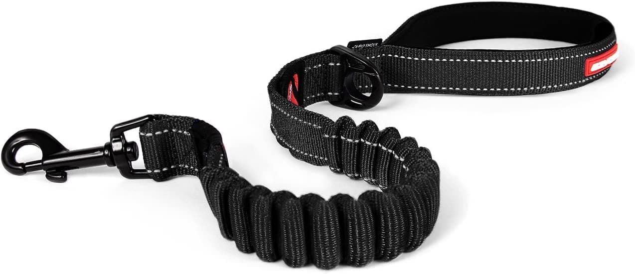 EzyDog ZERO SHOCK Leash - Best Shock Absorbing Dog Leash, Control & Training Lead (25" Black)