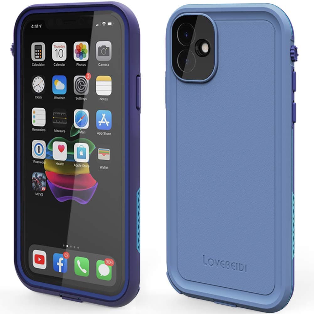 LOVE BEIDI for iPhone 11 Waterproof Case 6.1 Screen Protector Underwater Shockproof Full-Body Dustproof Rugged Case for Aplle iPhone 11 (Navy Blue)