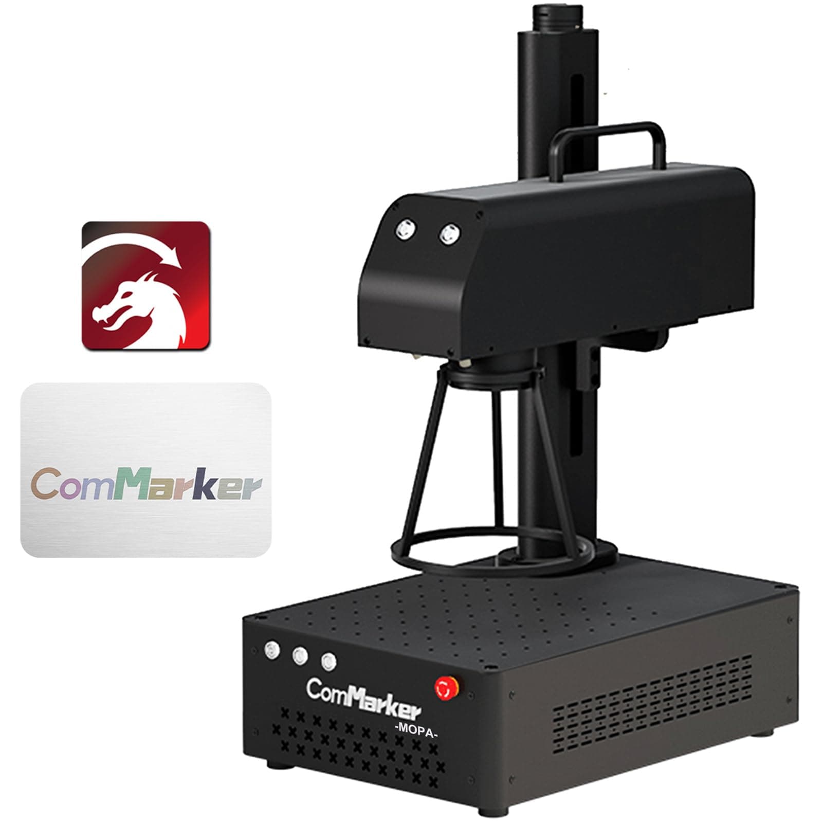 ComMarker B4 60W JPT Mopa Fiber Laser Engraving Machine, Engraving Machine for Gold, Silver, Stainless Steel, Metal and Some Non-Metal Fibre Laser Marking Machine