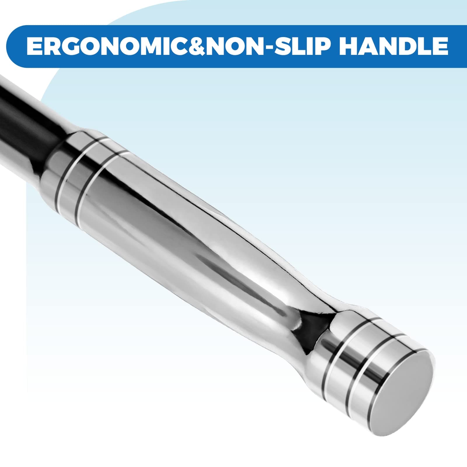 3-IN-1 Ratchet Handle, 1/4", 3/8", 1/2", Ratchet Wrench, Socket Wrench, 72-Tooth, Reversible Switch, Full-Polished Chrome Plating, Chromium Vanadium Steel