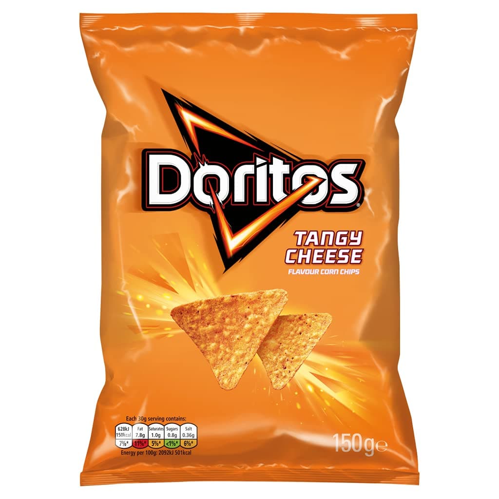 Doritos Tangy Cheese Flavour Corn Chips, 5.29 oz ℮ 150 g