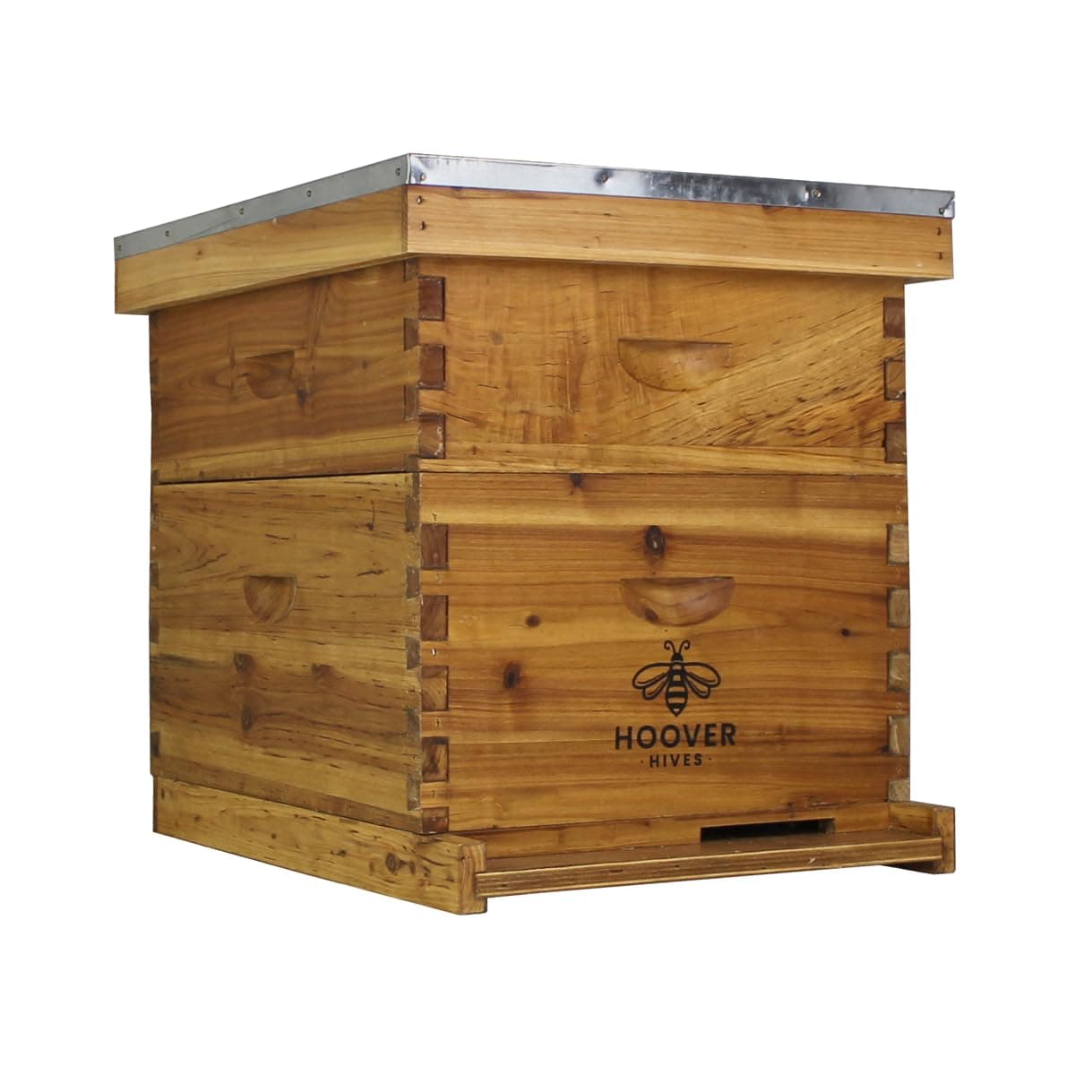 10-Frame Wax-Coated Beehive Kit with Frames – (1) Deep & (1) Medium – Hoover Hives® Original Beeswax Finish