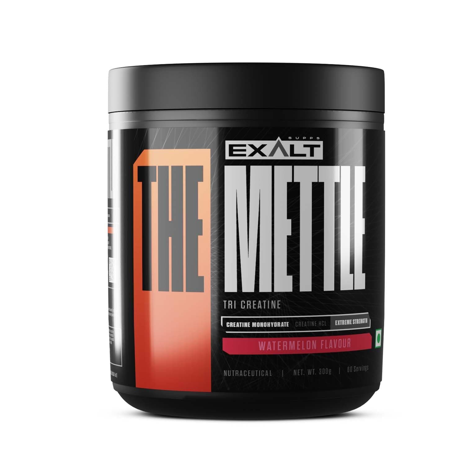 - The Mettle TRI Creatine | 300g | 100 Servings | Creatine Monohydrate | Creatine HCL | Faster Recovery | Extreme Strength (Watermelon)