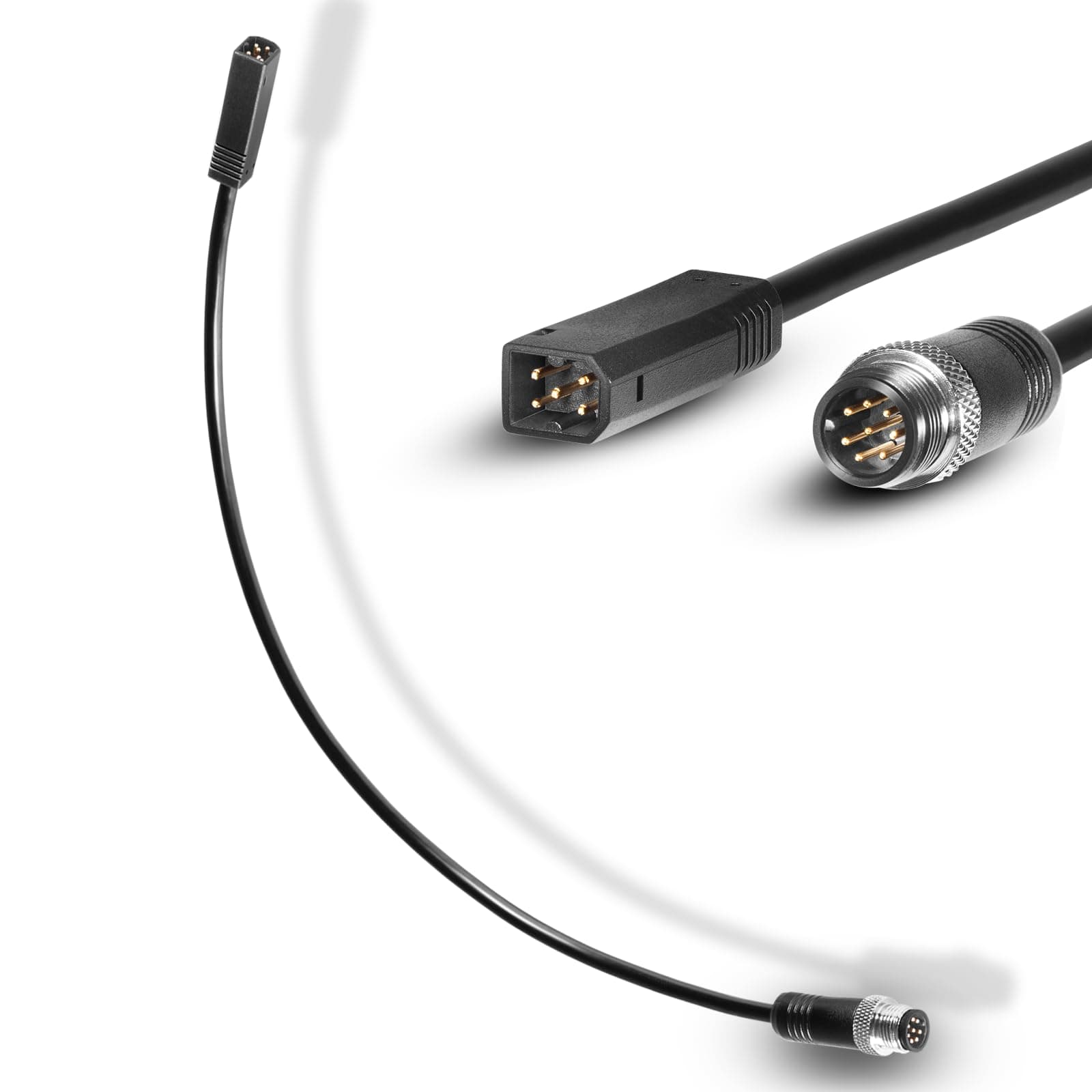 720074-12 AS EC QDE 12 Ethernet Adapter Cable Compatible with Humminbird Helix 7 G2N & G3N Models, All Helix 8, Helix 9, Helix 10, Helix 12 and Helix 15 Fish Finders