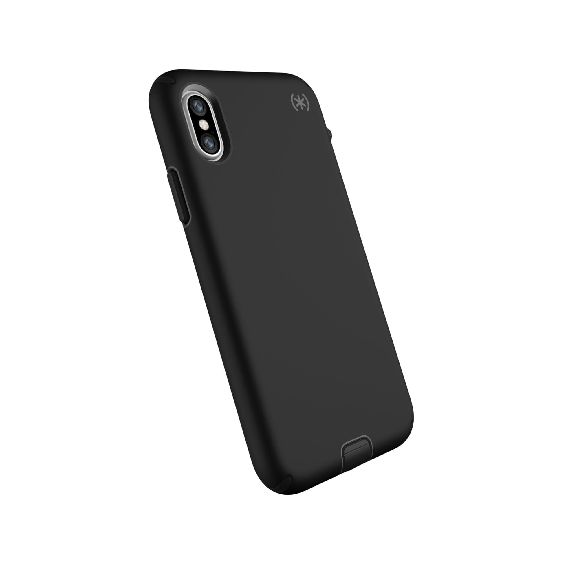 Speck Products Compatible Phone Case for Apple iPhone Xs/iPhone X, Presidio Sport Case, Black/Gunmetal Grey/Black