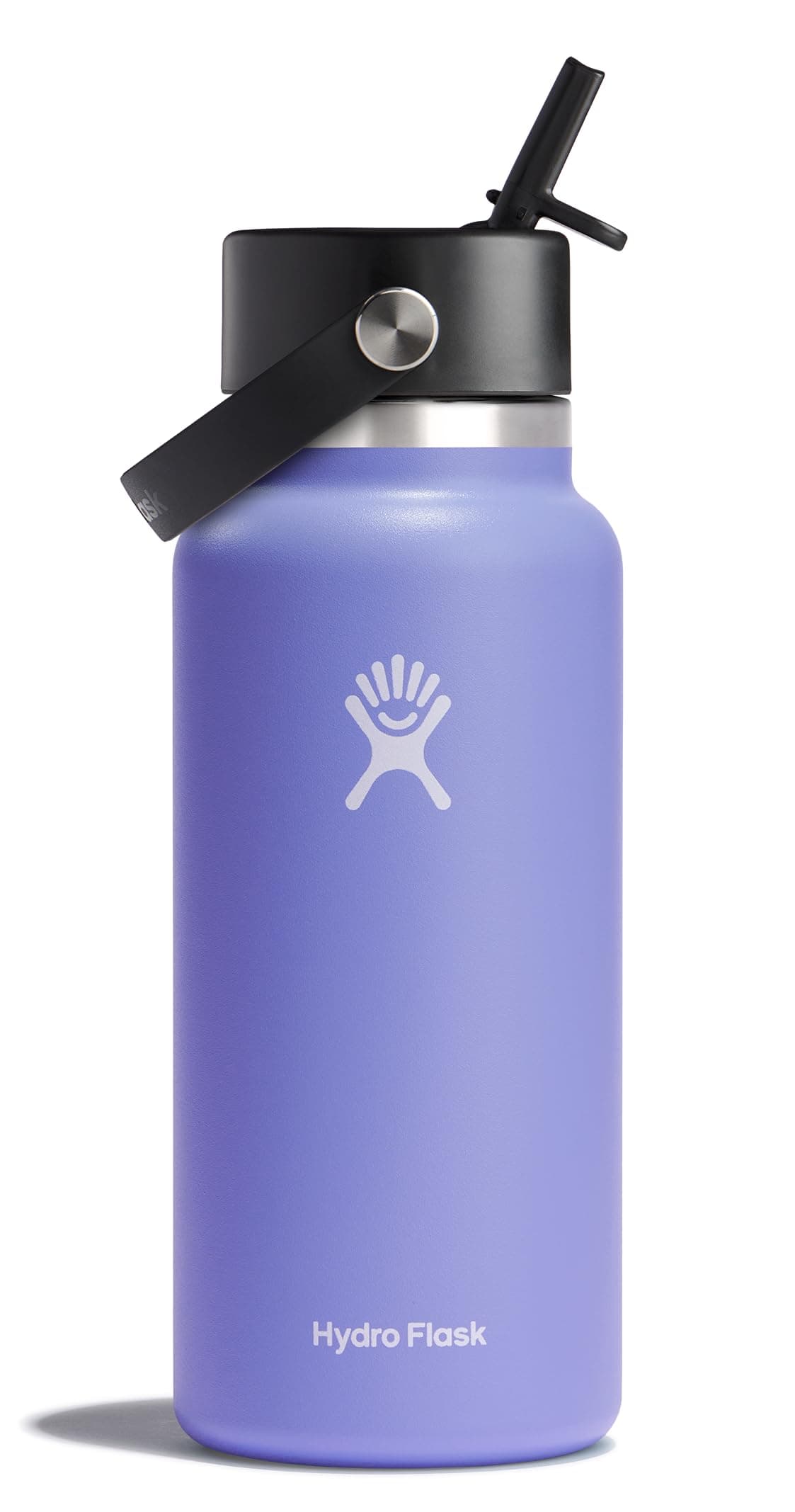 32 oz Wide Mouth with Flex Straw Cap Stainless Steel Reusable Water Bottle Lupine - Vacuum Insulated, Dishwasher Safe, BPA-Free, Non-Toxic