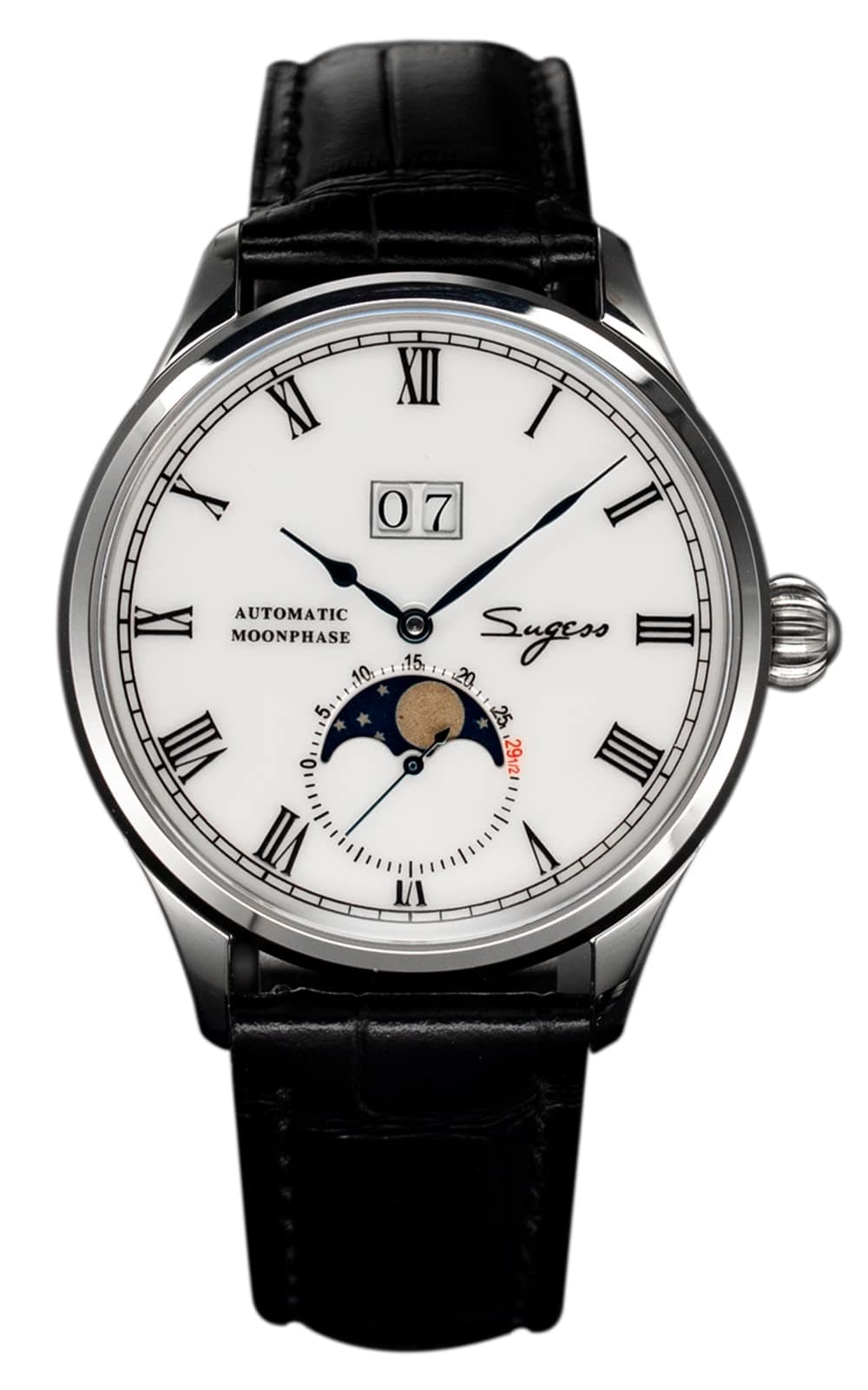 SUGESS Seagull ST2528 Automatic Moon Phase Sapphire Display 1963 BNIB