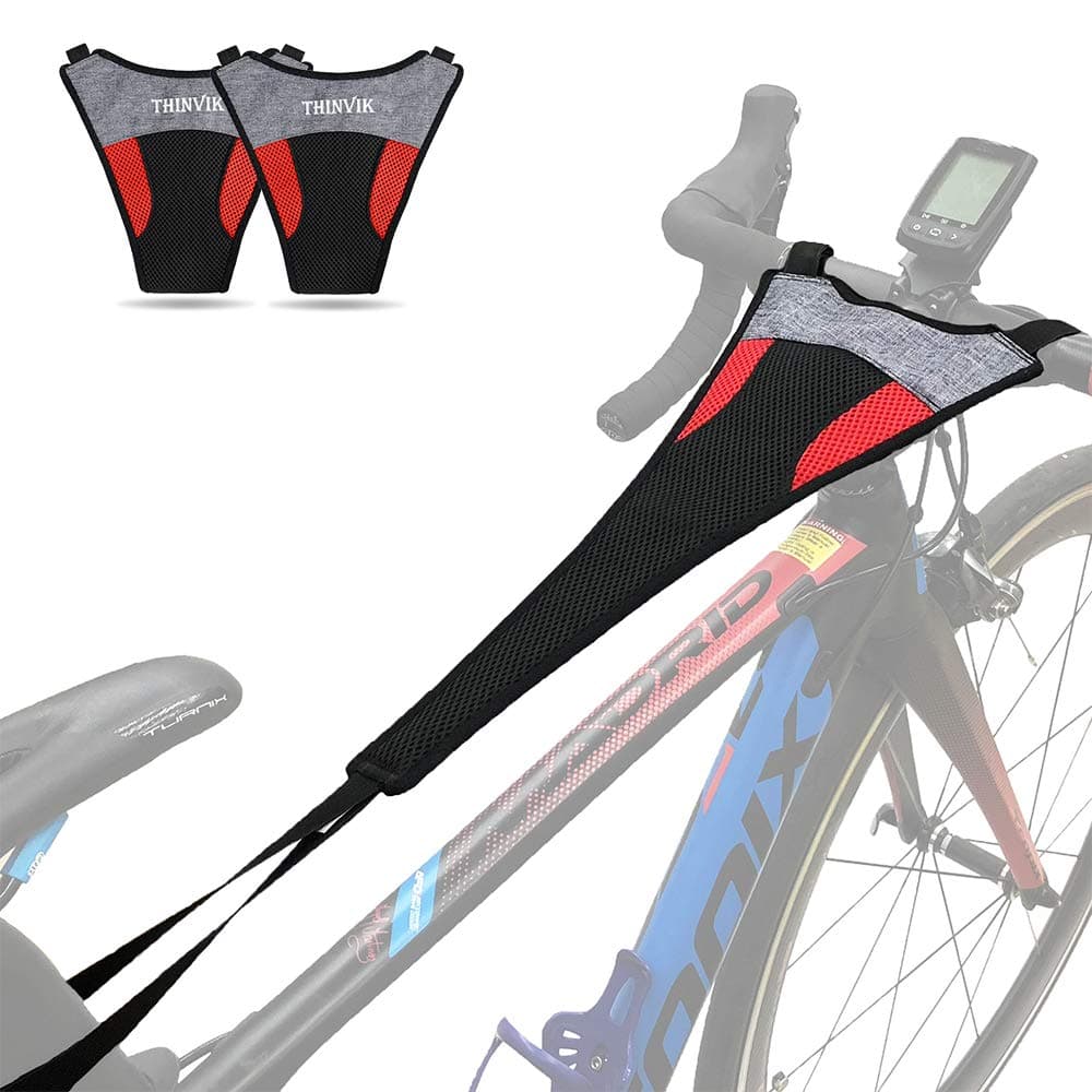 Thinvik 1-Pack/2-Pack Bike Frame Sweat Guard Sweat Absorbs Prevent Bicycle from Corrosion for Bicycle Trainer Indoor Cycling Training