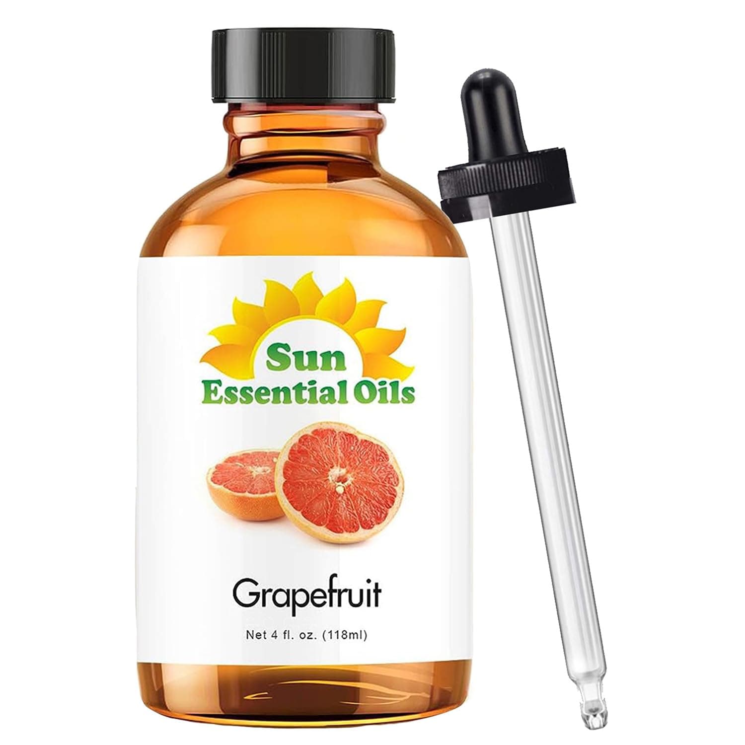 Sun Essential Oils Grapefruit Essential Oil 4 fl oz for Candle Making, Aromatherapy & Diffuser