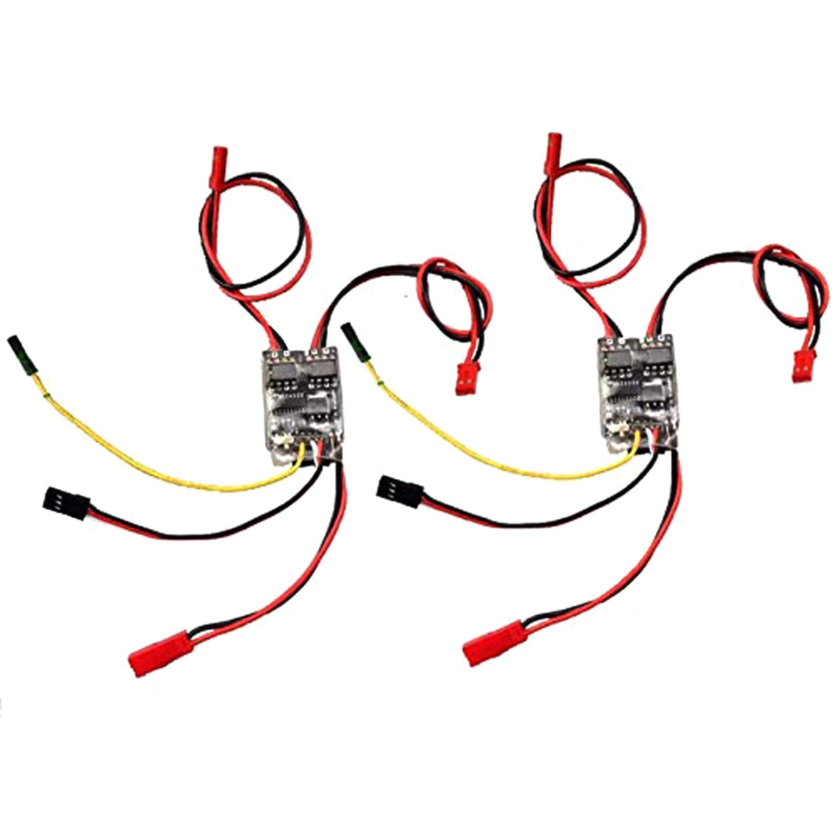 Dua-Way Bidirectional Brushed ESC 2S-3S Lipo 5A ESC Motor Electronic Speed Control for RC Model Boat/Tank 130 180 Brushed Motor Spare Parts (2PCS)