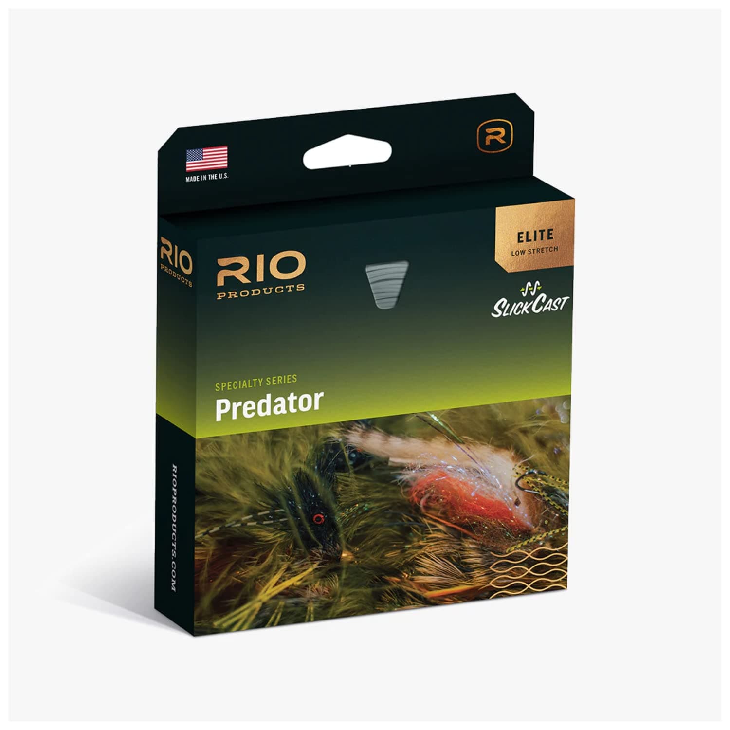 Rio Elite Predator Fly Line, Designed to Cast Large & Heavy Flies, Low-Stretch & Ultra-Slick Performance, 100ft