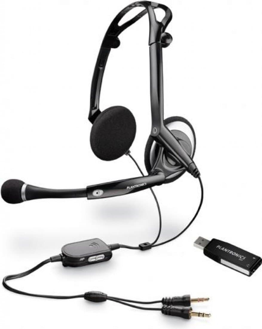 Plantronics DSP400 Foldable Multimedia Headset, Black