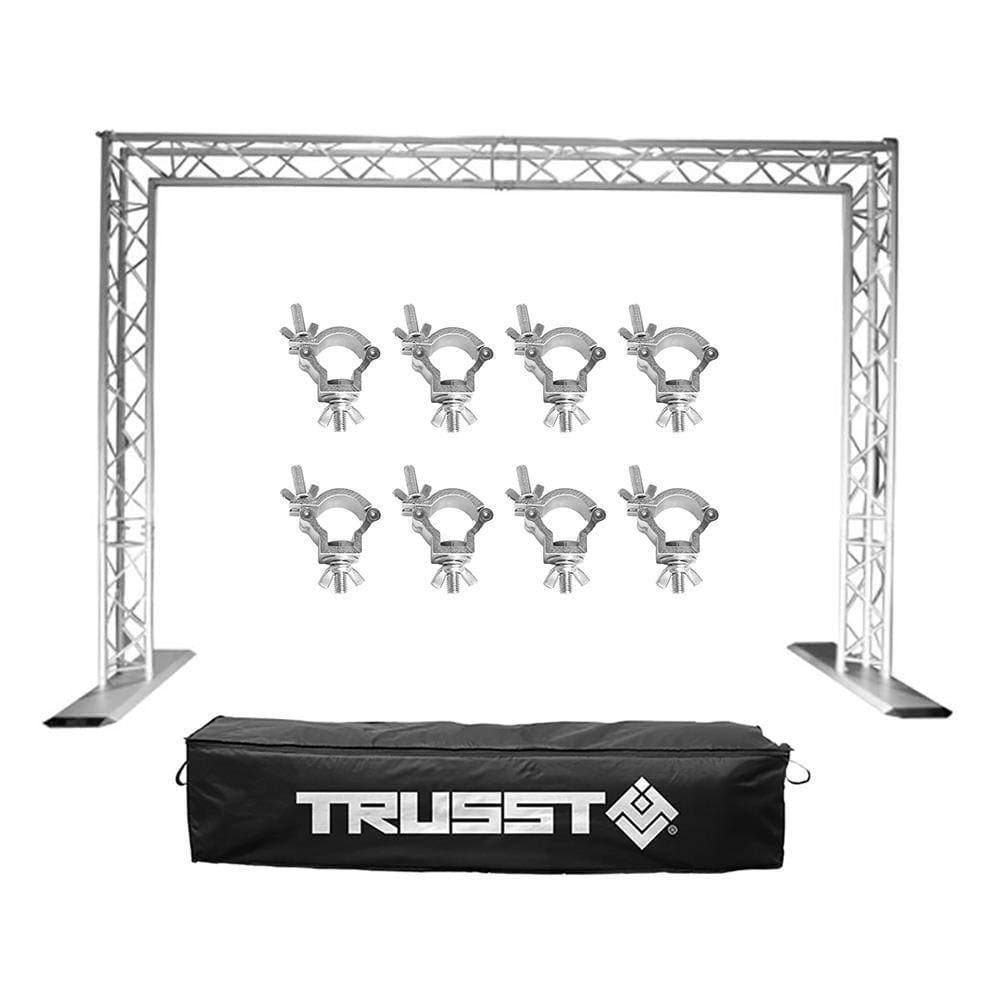 Chauvet Trusst Post Kit Lighting Truss System + Transport Case + 8 Truss Clamps