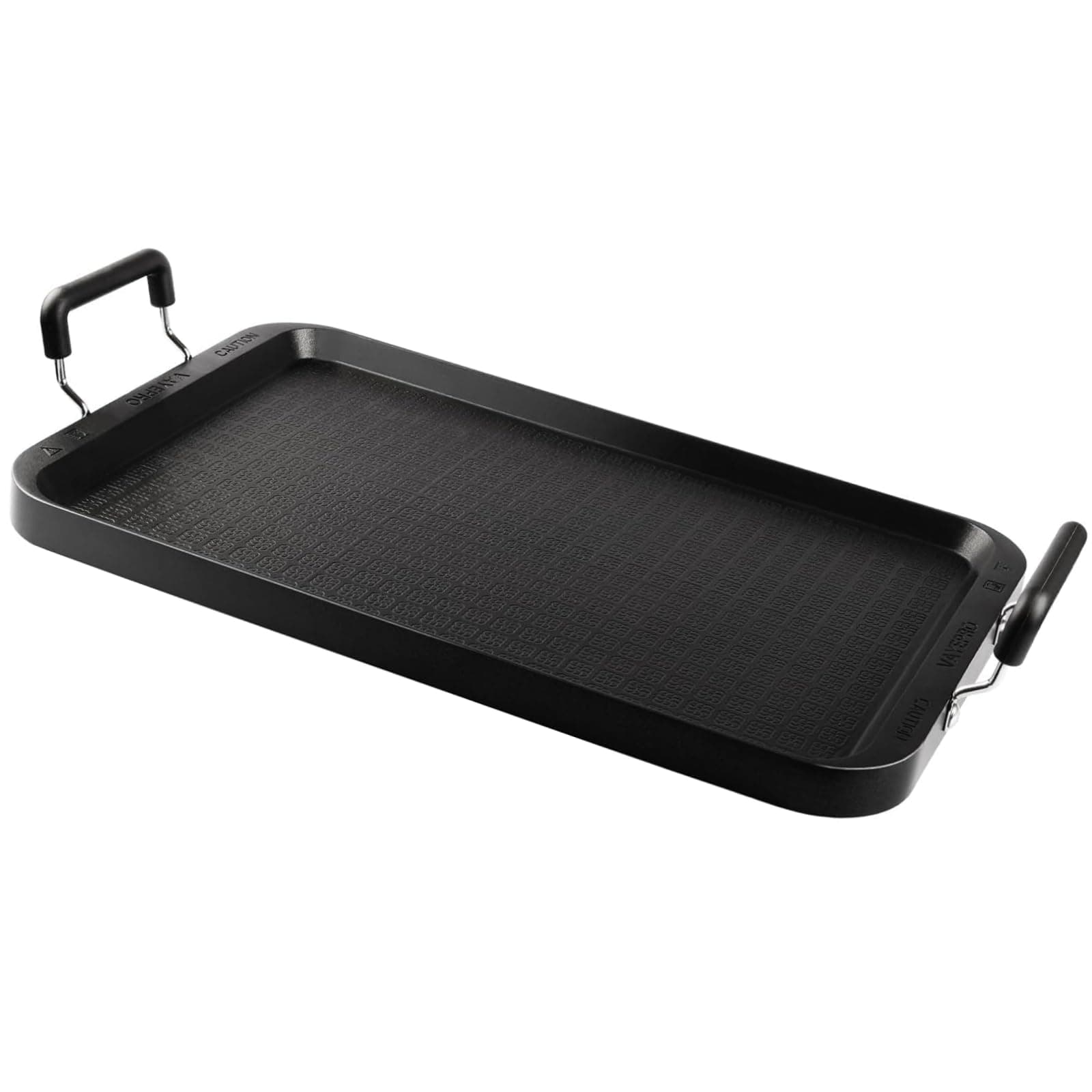 Vayepro Stove Top Flat Griddle, 17 Inch 2 Burner Griddle Pan for Stove Top Grill, Aluminum Pancake pan, Non-Stick Charcoal Grill For Outdoor/Camping