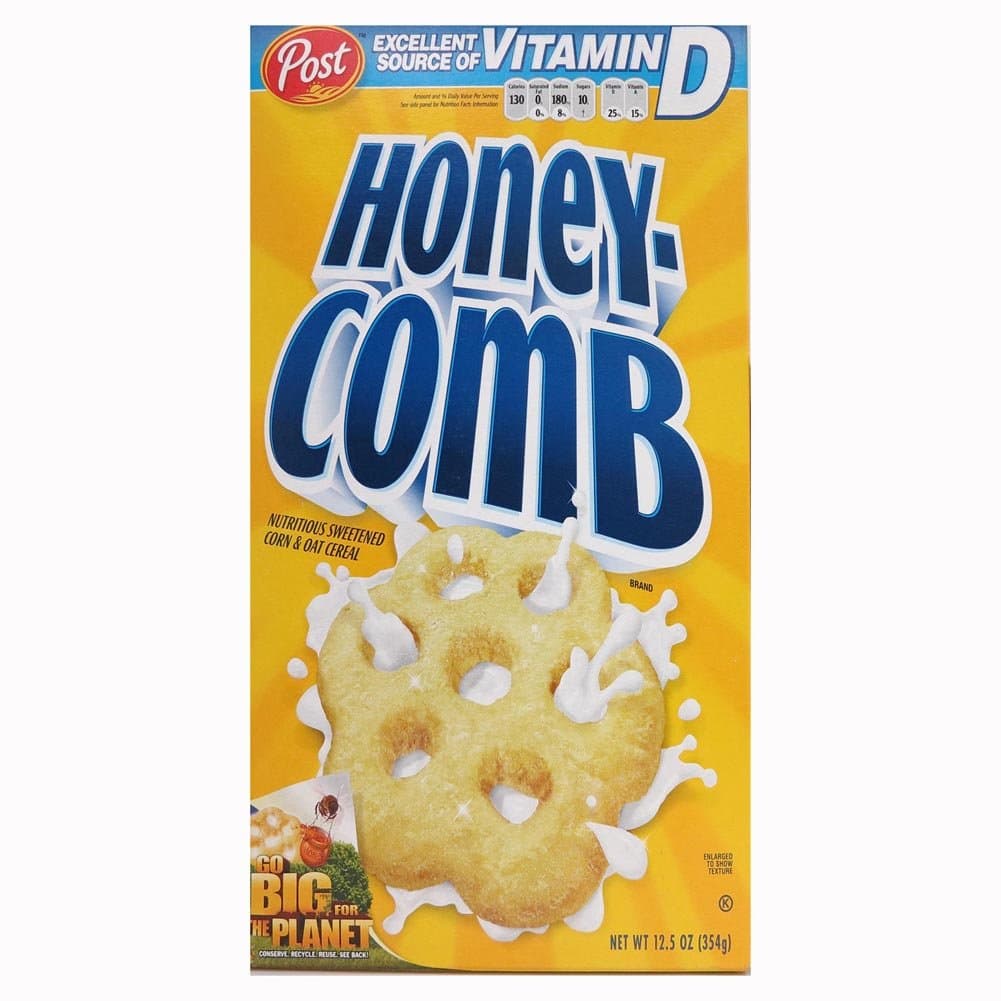 Honey Bunches Post Honeycomb Cereal, 12.5-Ounce Boxes (Pack of 4)