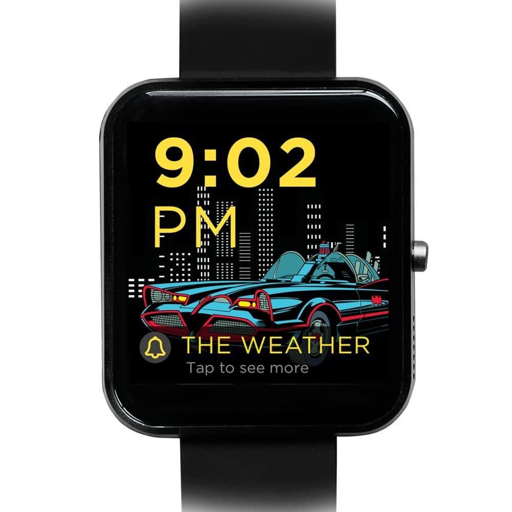 One61 Batman Bluetooth Smartwatch, Fitness Tracking & Stopwatch Timer, Android & iPhone Compatible, Black