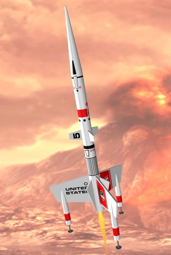 Semroc Flying Model Rocket Kit Starship Vega SEM-KV-78