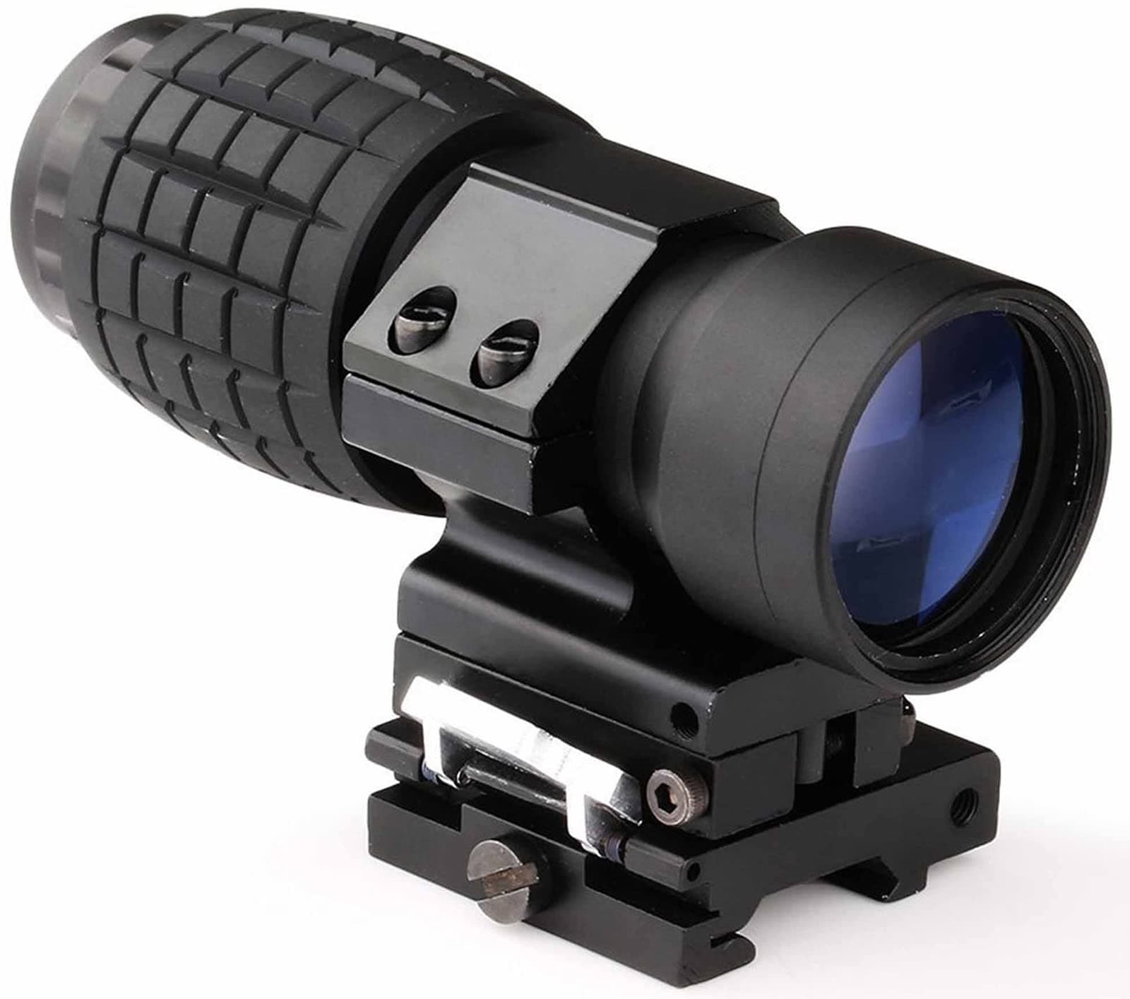 3X Magnifier Scope Sight Flip to Side Quick Detach Compatible with 20mm Picatinny Weaver Rail