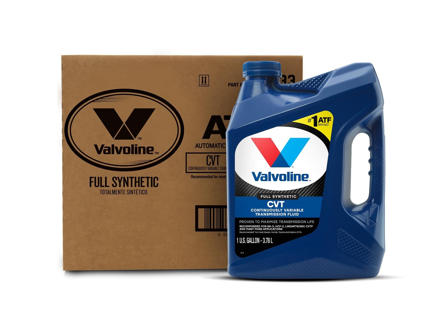 Valvoline CVT Full Synthetic Continuously Variable Transmission Fluid 1 GA, Case of 3