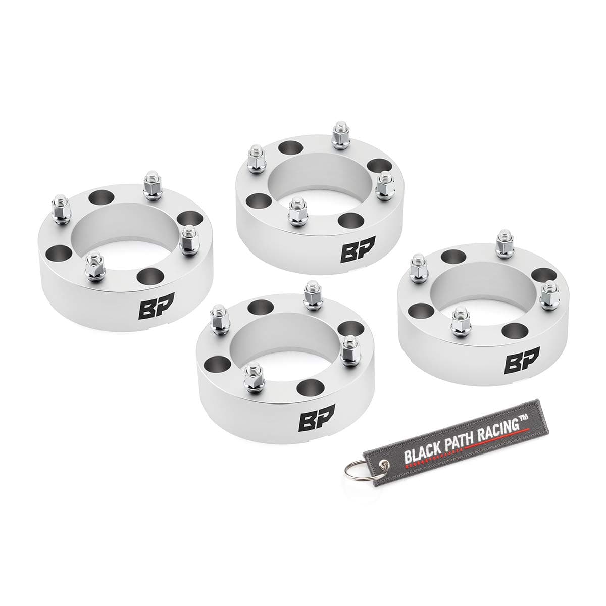 BlackPath - For Can-Am ATV 2" Wheel Spacers Fits 2017-2021 Maverick X3 4pc Kit for 4x137 Lug Patterns (Silver) T6 Billet Aluminum