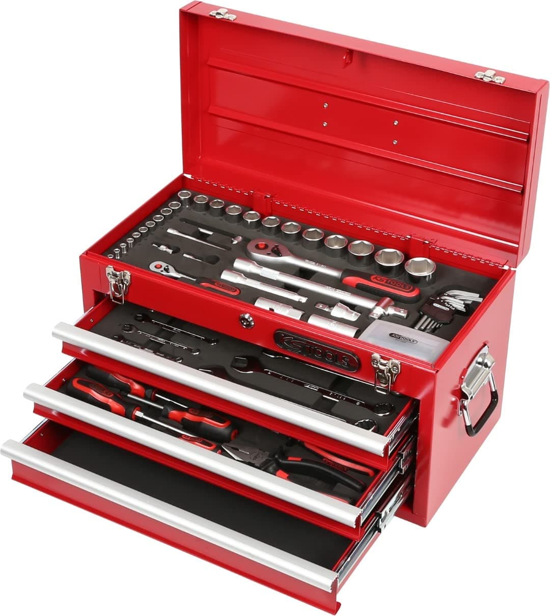KS Tools911.01 1/4 x 1/2-inch Superlock Uni Tool Set (100 Pieces)