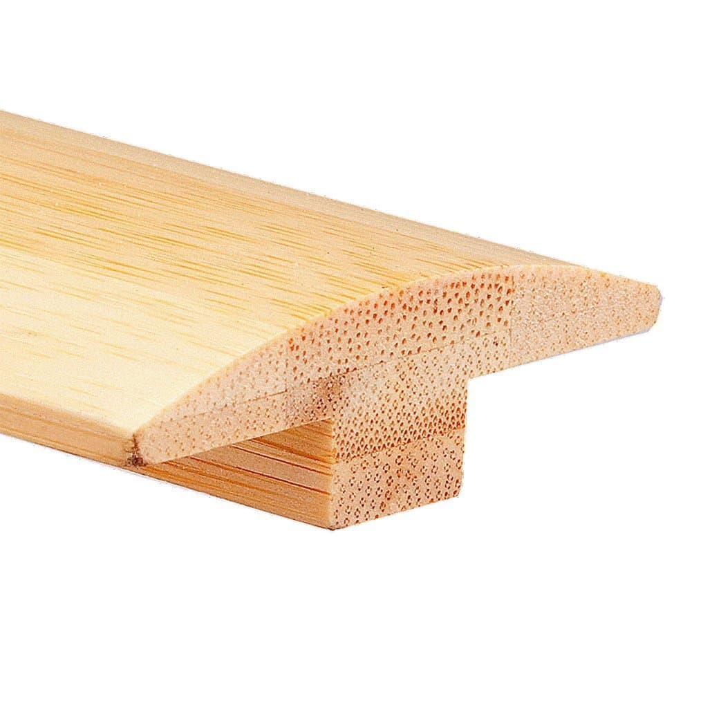 Prefinished Horizontal 5/8" x 2" x 3.25' Natural Bamboo T-Molding