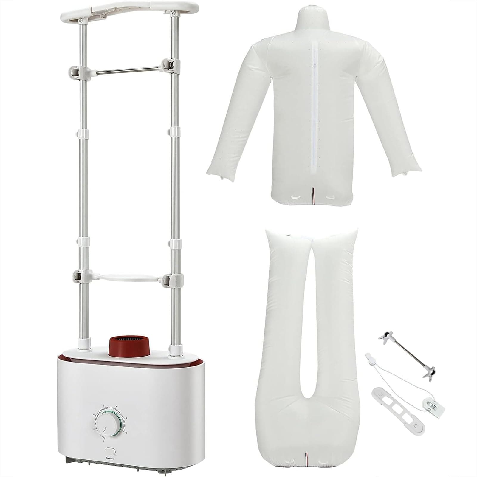Portable Automatic Garment Steamer - Efficient Drying And Ironing Machine For Clothes With Timing Function - Ideal For Home, Travel, Dorm - Includes Inflatable Clothes Model