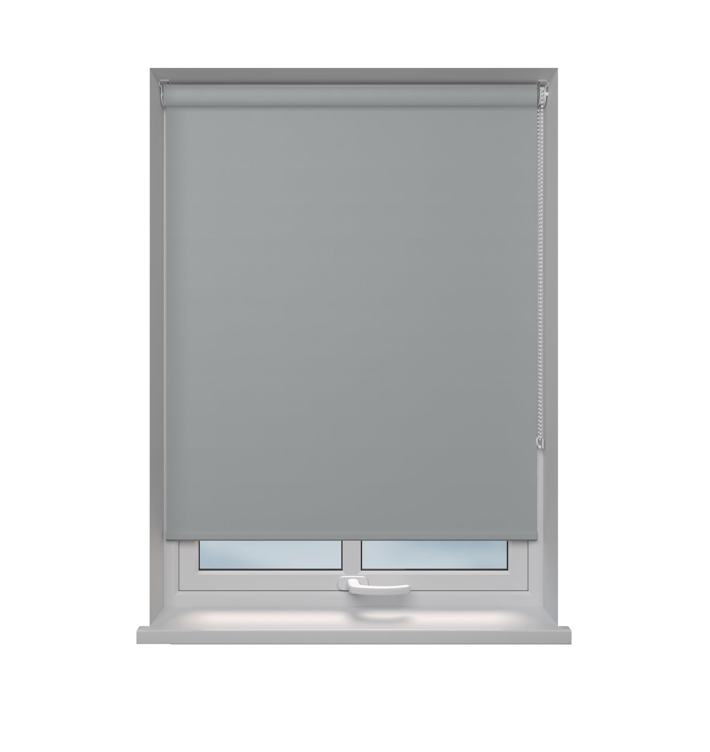 Roller blinds Thermal Blackout Roller blind - Trimmable UV Protection Child Safe Home Office Window Blinds Room Darkening Shades Light Grey Blind 150cm wide x 210cm drop