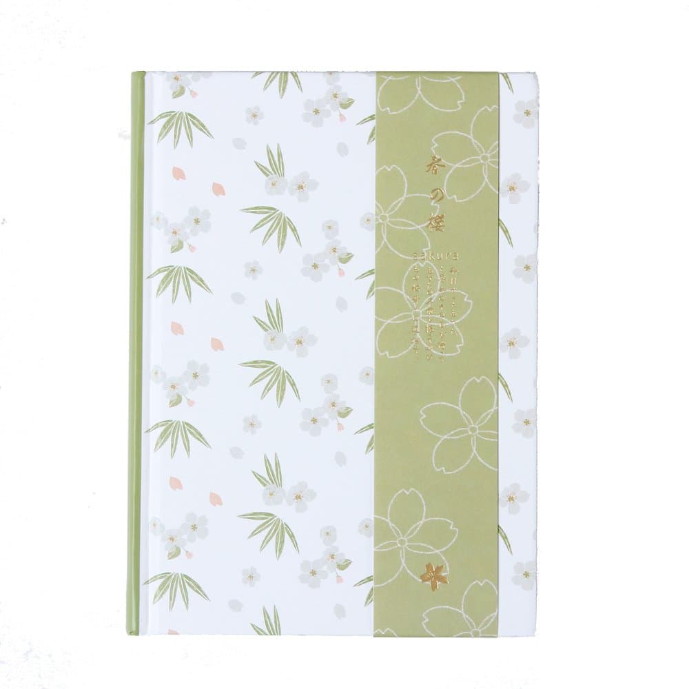 New Cute Cartoon Cherry Blossoms Series School Student Diary Notebook Stationery,Candy Hardcover Person Agenda Planner Organizer (Green)