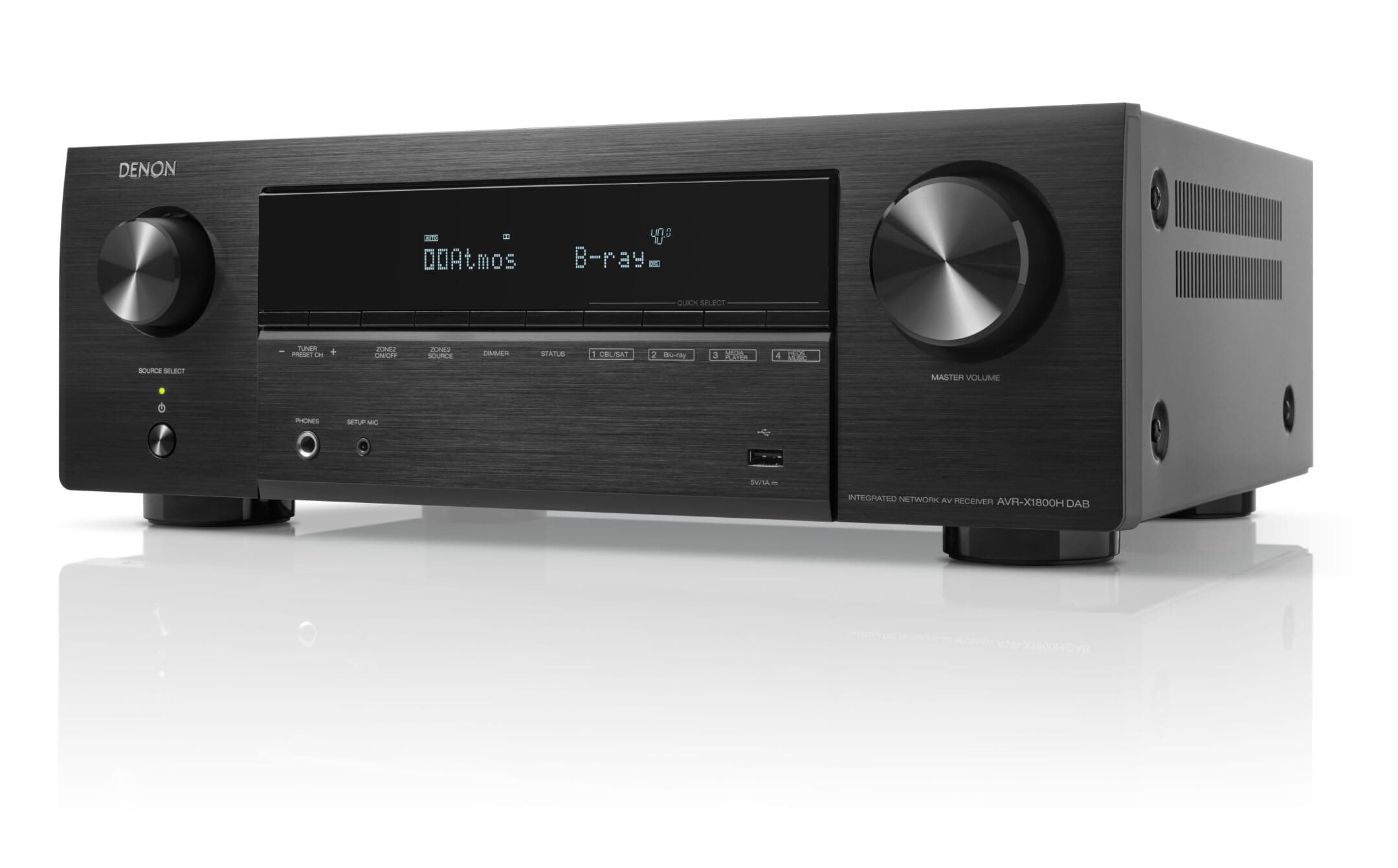 DenonAmplituner AVR-X1800H DAB Czarny