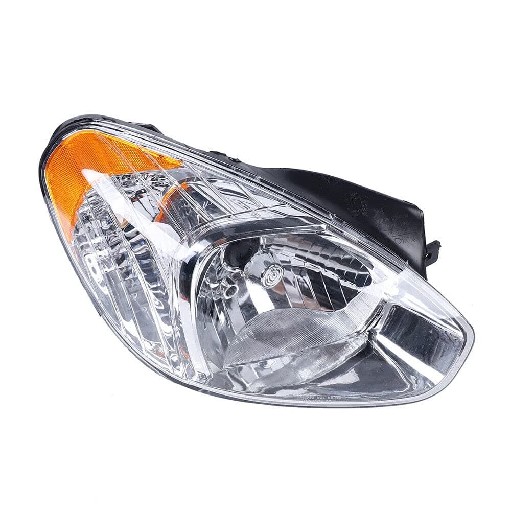 Halogen Headlights, Front Right Side Headlamp for 2006-2011 Hyundai Accent, OEM 921011E010 921021E010 (Passenger Side)