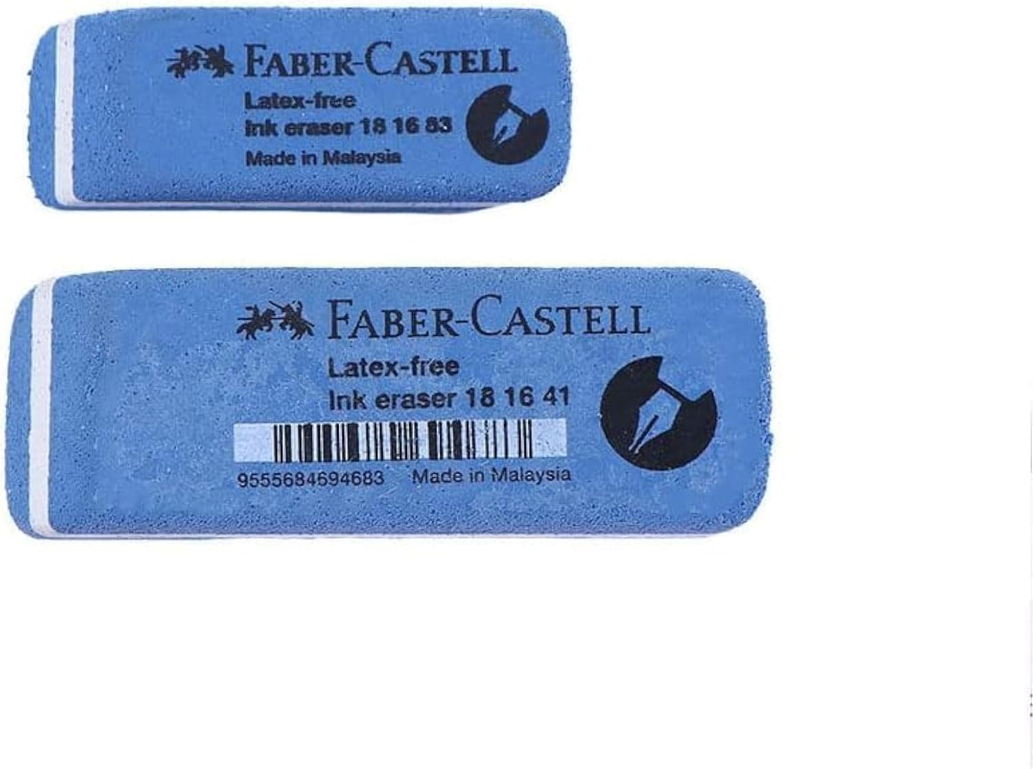 2Pcs Blue Sand Eraser,Double Head Sand Easy to Clear Colored Pencils, Ballpoint Pens and Ink Marks, Pencil and Ink Pen Rubber School Stationery Office Correction Supplies Pen-Style Erasers Products