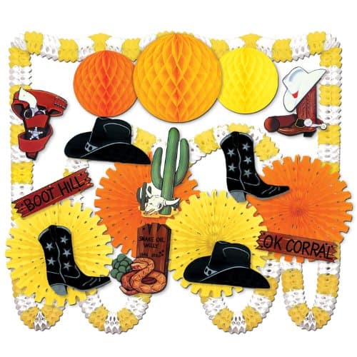 Beistle 21-Piece Western Decorating Kit