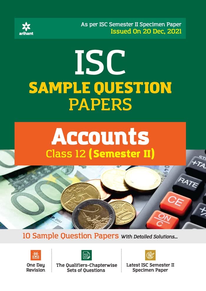 Arihant Isc Semester 2 Accounts Class 10 Sample Qu