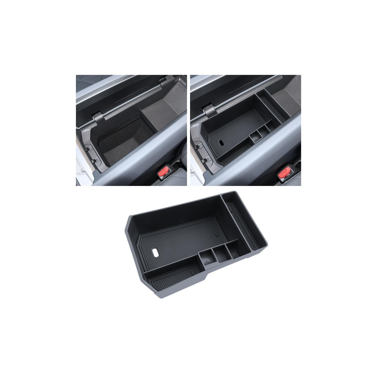for Center Console Armrest Organizer Tray Compatible with 2022-2026 BMW IX Armrest Storage Box Console Organizer ABS Materials