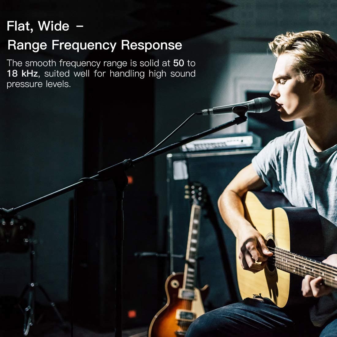 FIFINE Wired Microphone with Cord 14.8ft,Handheld Dynamic Mic Karaoke Microphone for Singing Vocal with On and Off Switch-K6