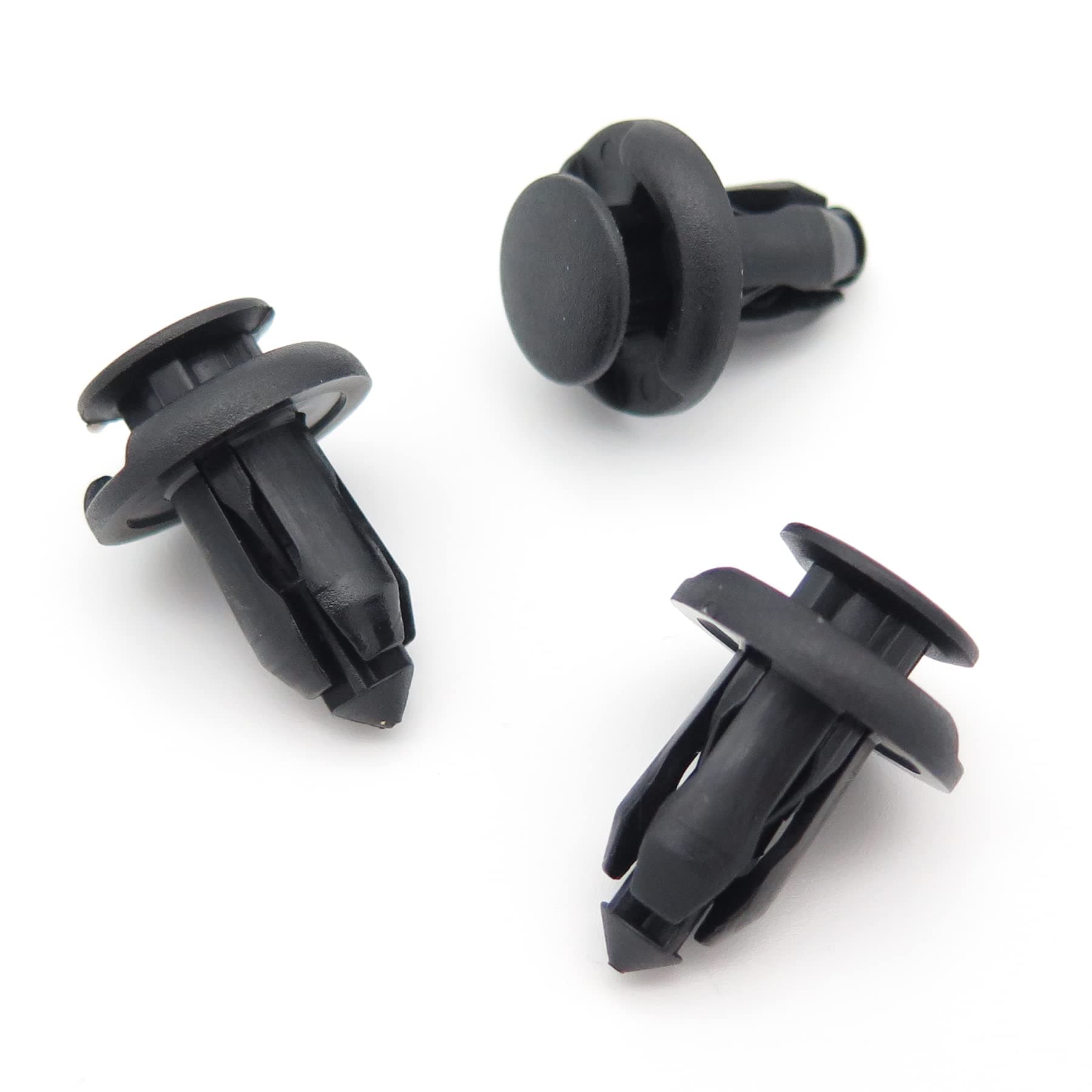Fasteners- 10mm Bumper Trim Clips- Push Fit Plastic Rivet (Pack of 20)