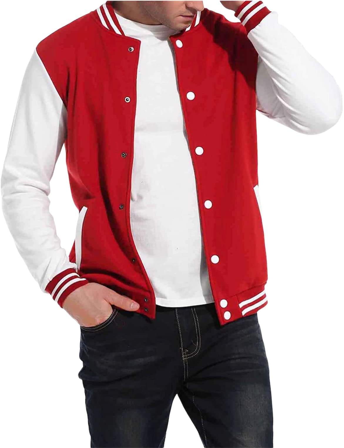 Men's Cotton Standard Length Bomber Jacket