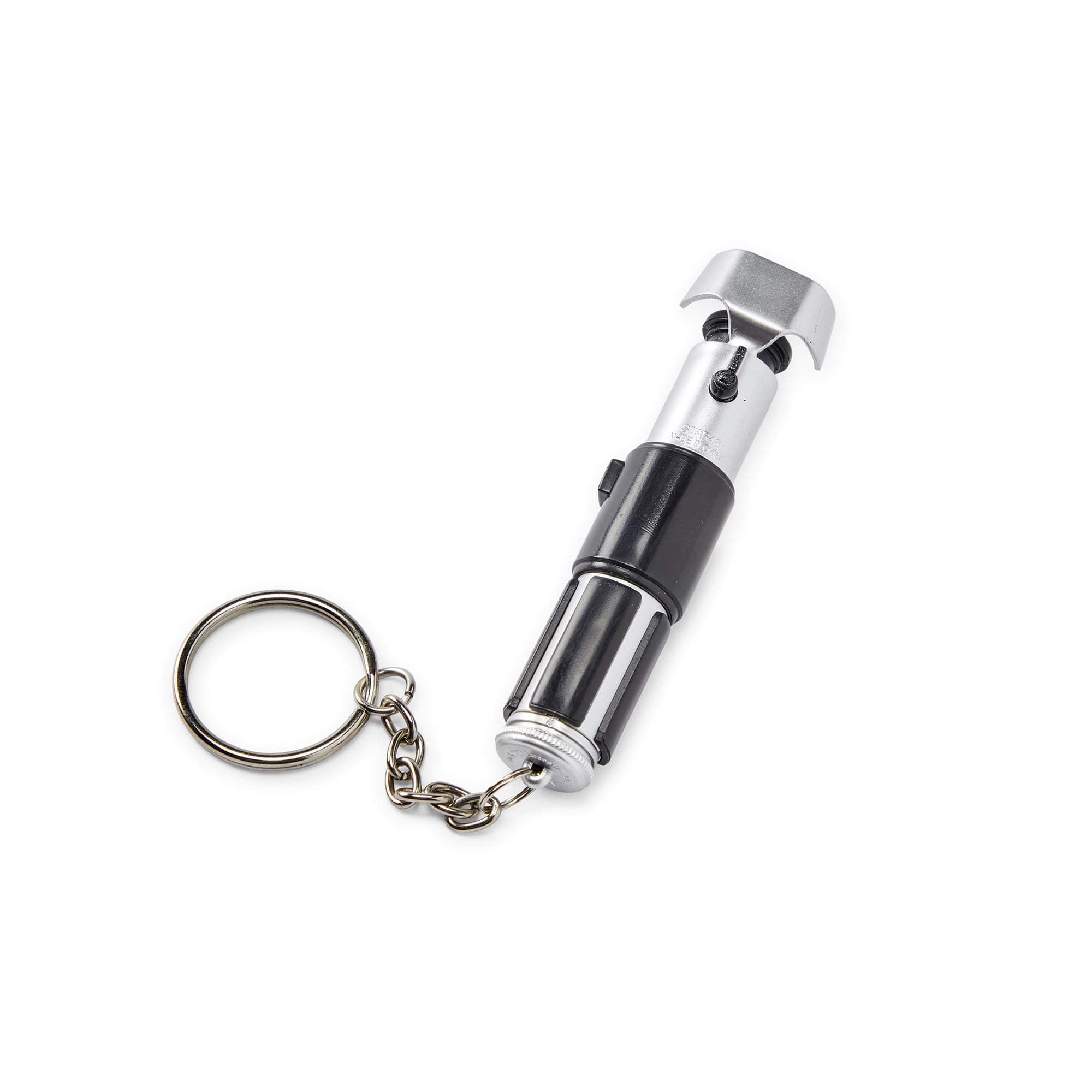 Star Wars Mini Yoda Lightsaber Flashlight - Green LED Model Replica - Attachable Keychain for Backpacks, Wallets, Phones, and Bags - Licensed Disney Item