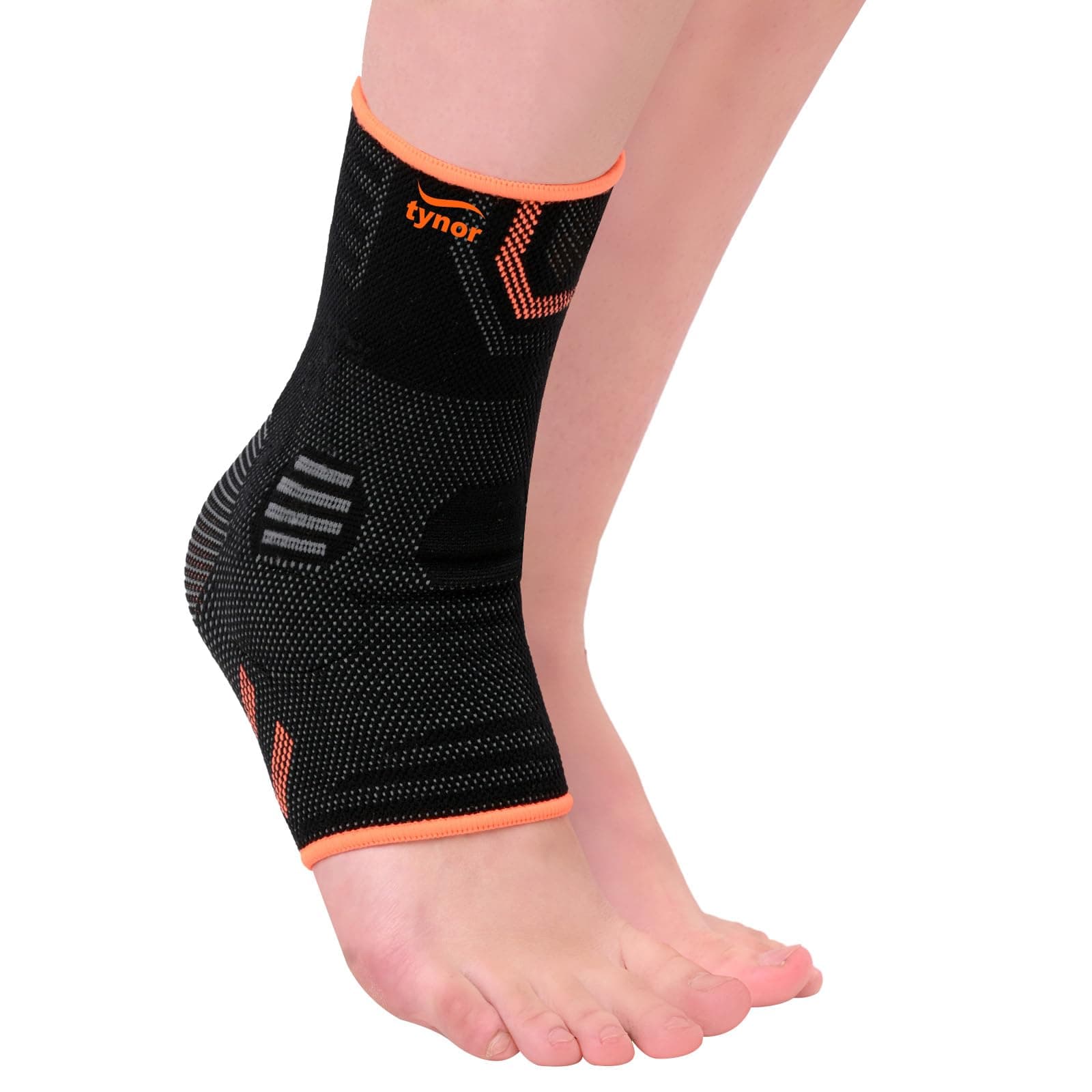 Ankle Support Air Pro, Black & Orange, Medium, 1 Unit