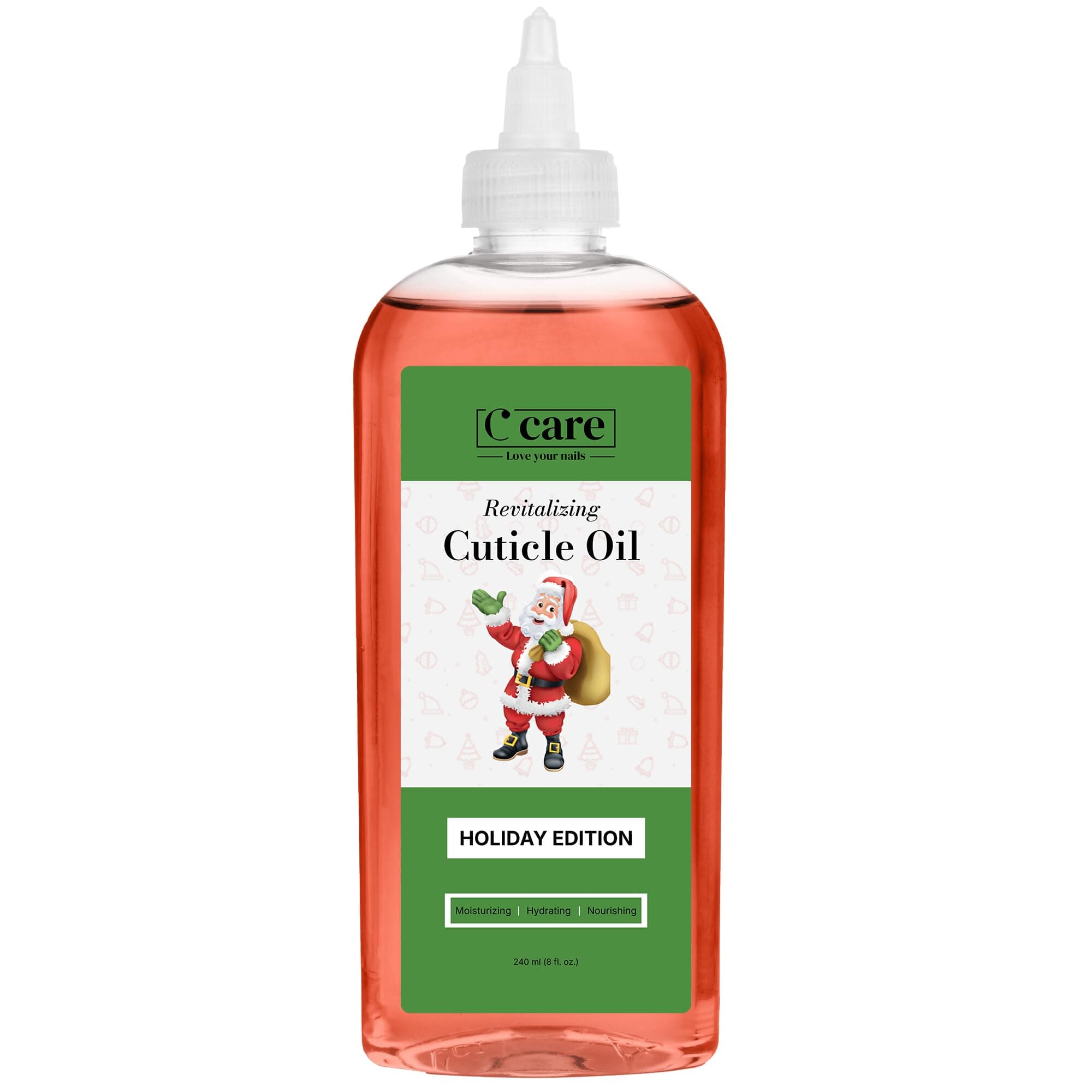 C CARE Holiday Edition Cuticle Oil For Nails - Repairs Cuticles Overnight - Moisturizes and Strengthens Nails and Cuticles