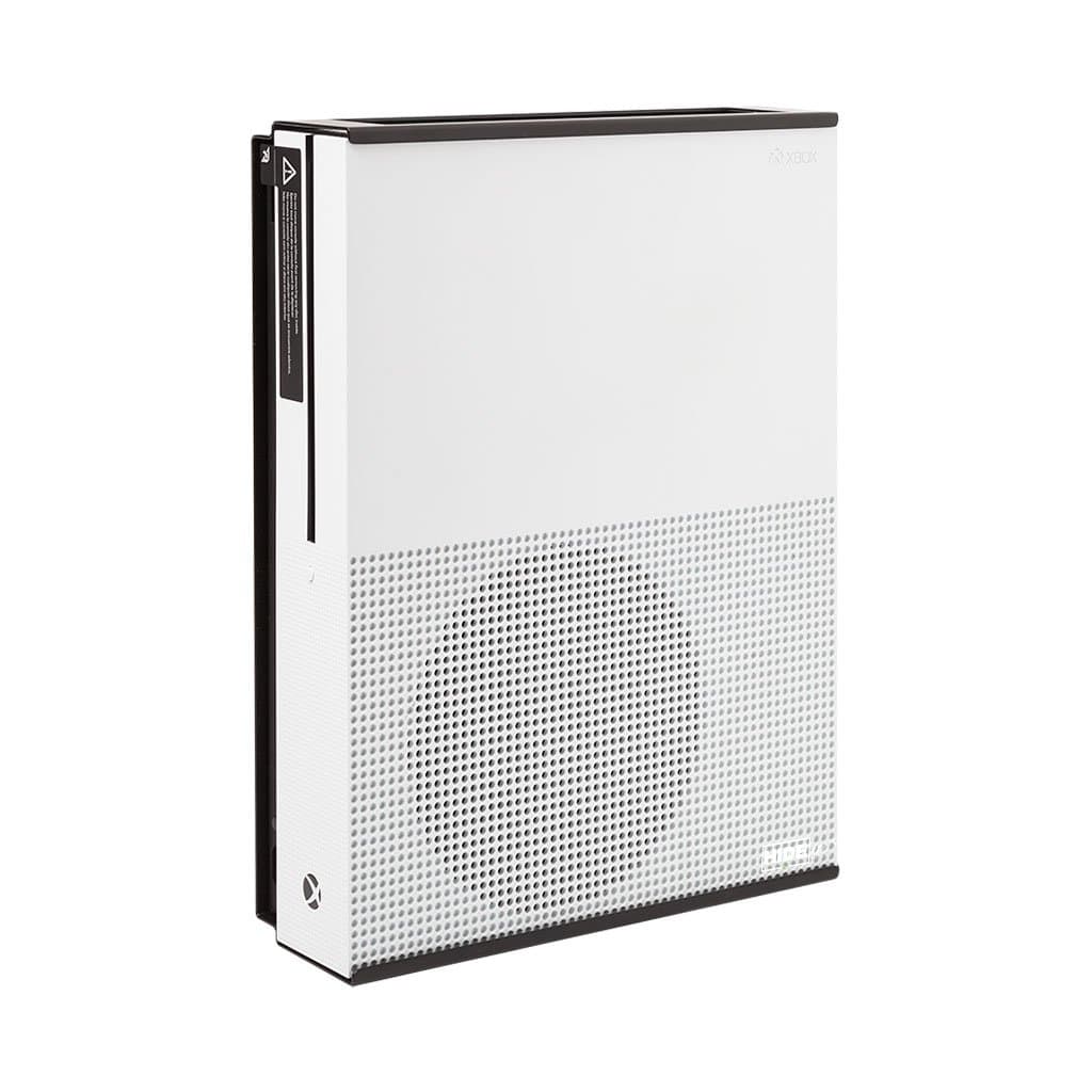 HIDEit Mounts X1S Wall Mount for Xbox One S - US Patent, Made in USA - Steel Mount for Xbox One S to Safely Store Your Xbox One S on Wall Near or Behind TV
