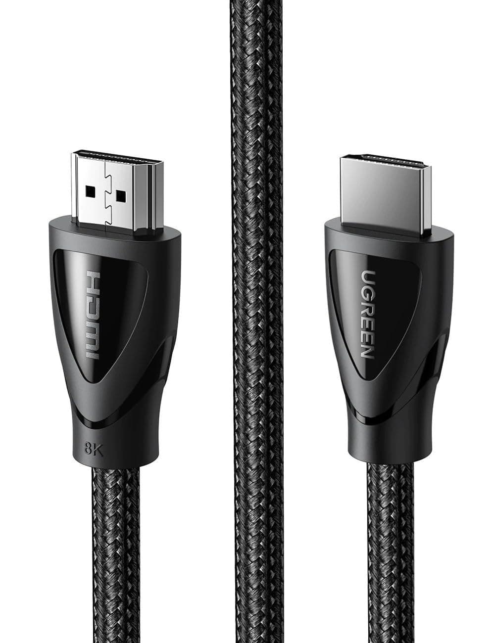 UGREEN HDMI Cable 2M HDMI 8K HDMI 2.1 Ultra High Speed 48Gbps 8K@60Hz HDMI Braided Cord Dynamic HDR Dolby Vision eARC Compatible with MacBook Pro 2021 Switch PS5 PS4 Xbox Roku UHD TV Blu-ray Projector