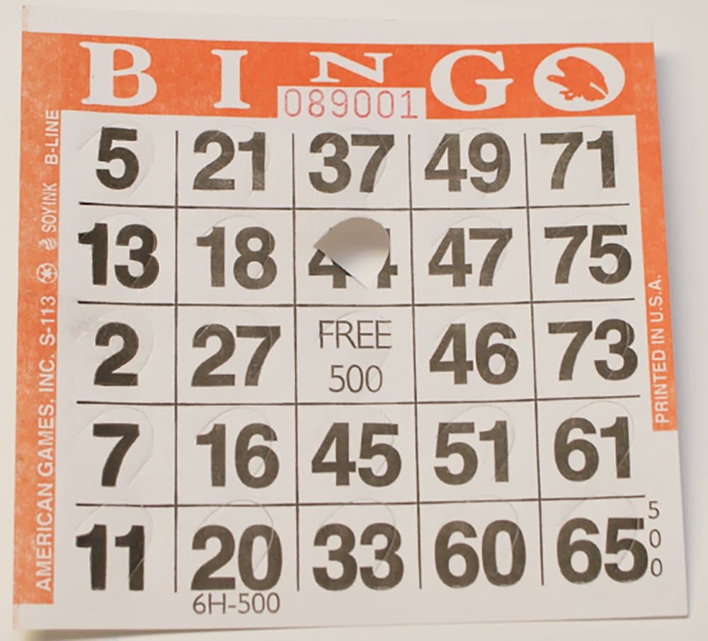 Pushout Bingo Cards (500 ct)-Select Color Below