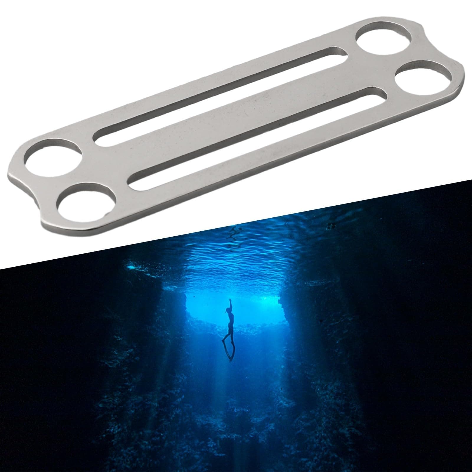 Dive Weight Belt Slide Keeper, Prevents Accidental Release, D Ring Attachment