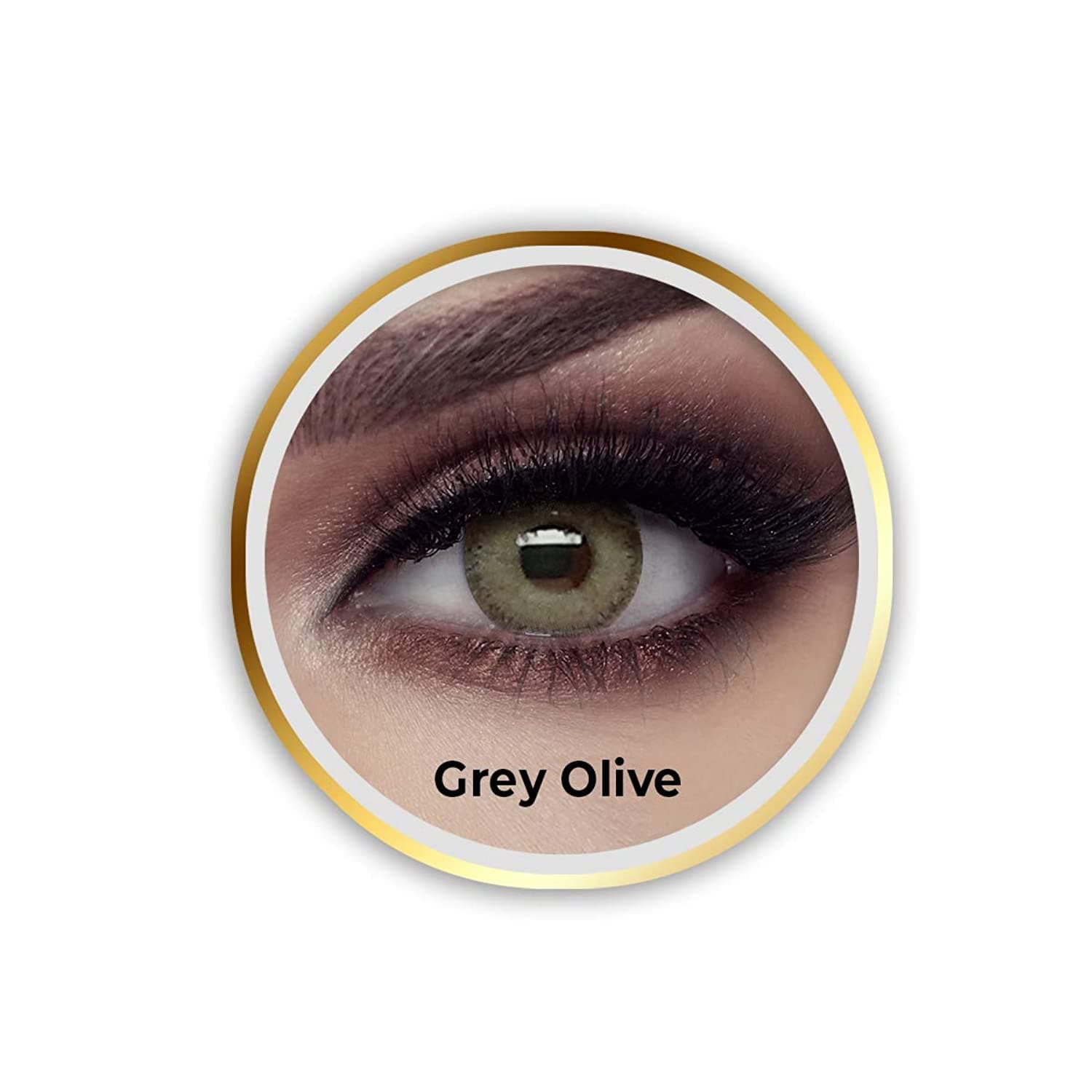 Bella Unisex Contact Lenses (Grey Olive)