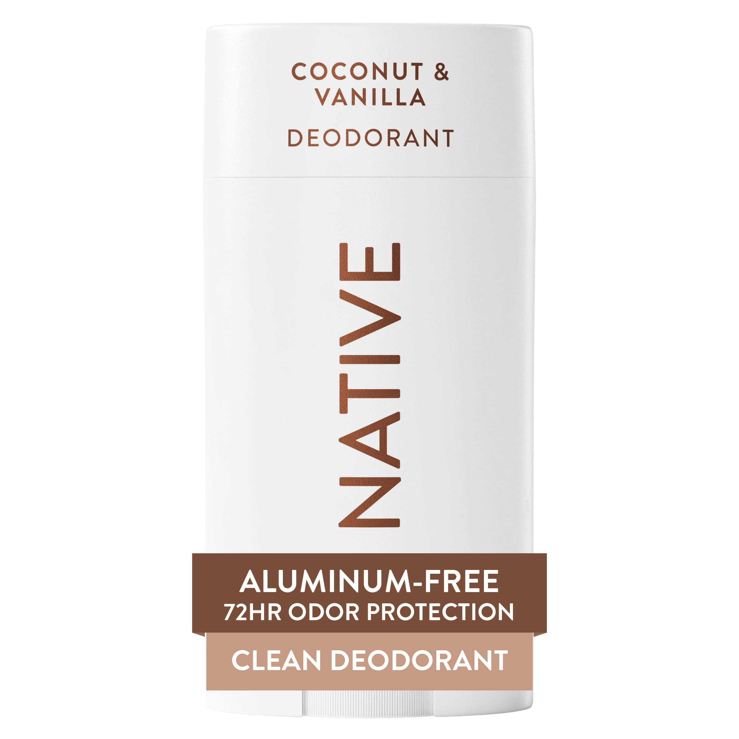 Deodorant Contains Naturally Derived Ingredients, 72 Hour Odor Control, Deodorant for Women and Men, Aluminum Free, Coconut & Vanilla 2.65oz