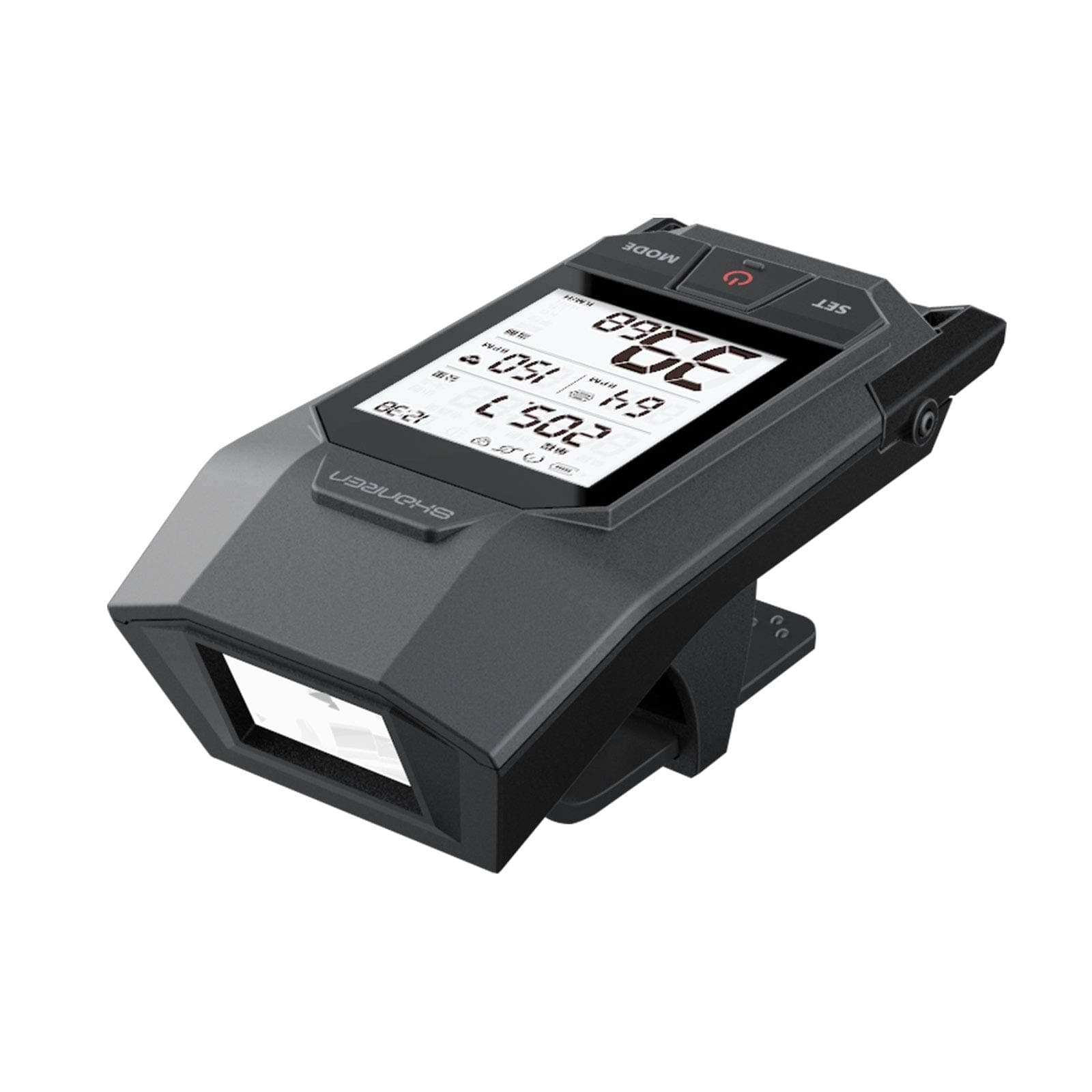 SHANREN Wireless Bike Computer Built-in 400LM Front Light Odometer Raptor II Pro DE,Rechargeable Bluetooth Cycling Computer with Speed and Cadence Sensor for Most Bikes