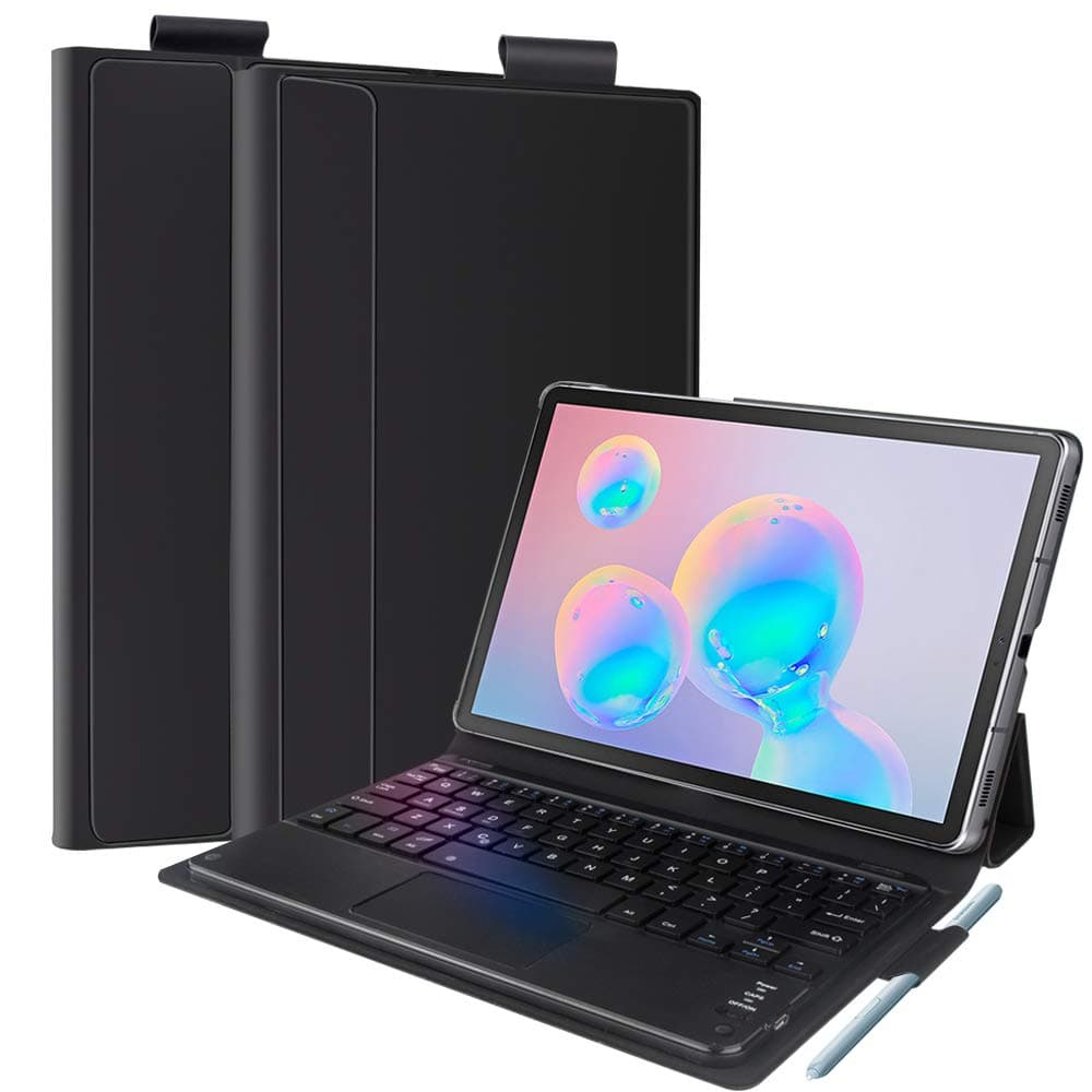 Keyboard Case for Samsung Galaxy Tab S6 10.5 inch 2019,Slim Shell Lightweight Cover with Touch Pad,Magnetically Detachable Wireless Keyboard for Galaxy Tab S6 10.5 inch 2019 SM-T860/T865/T867 - Black