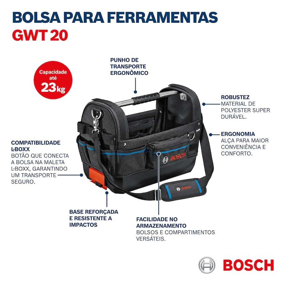 Bosch Professional GWT 20 tool bag, Blue